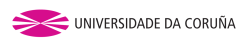logo universidade da coruña fondo blanco